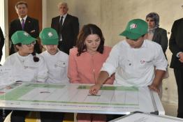 Image du Maroc Professionnelle de  Son Altesse Royale la Princesse Lalla Hasnaa, Présidente de la Fondation Mohammed VI pour la Protection de l'Environnement, préside à Bouknadel la cérémonie d’inauguration du Centre international Hassan II de formation à l’environnement, le 18 Juin 2019 (Photo/ SPPR) via Jalilbounhar.com 